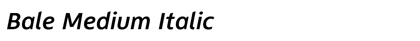 Bale Medium Italic